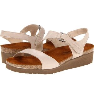 Naot Women's Pamela Sandals, Linen Leather, size 43